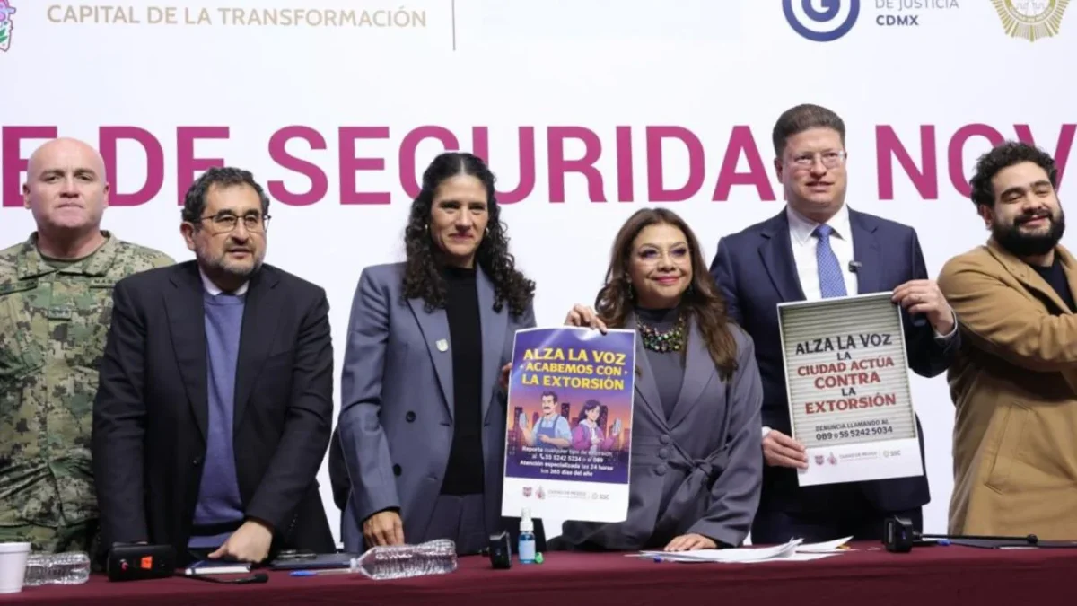Brugada anunció una estrategia conformada por 15 acciones para prevenir, combatir y desarticular redes dedicadas a la extorsión en CDMX.
