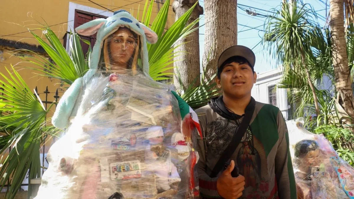 Alejandro pedaleó 16 días para llegar hasta la Basílica, en la Ciudad de México y cumplir su manda con la Virgen de Guadalupe.