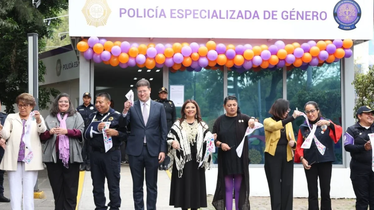 Clara Brugada encabezó la inauguración de la Estación de Policía Especializada de Género en Tlatelolco; busca respuesta rápida ante violencia de género en CDMX.