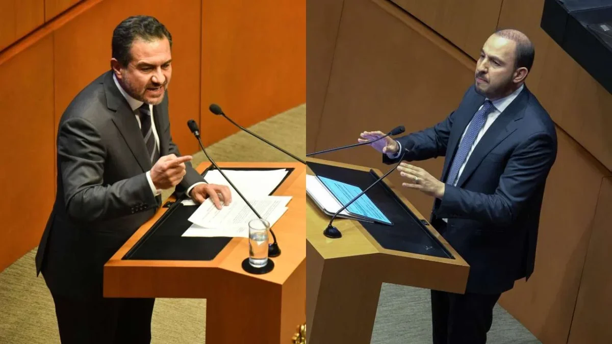 Durante la discusión de la prohibición de vapeadores, se enfrentan Yunes Márquez y Marko Cortés.