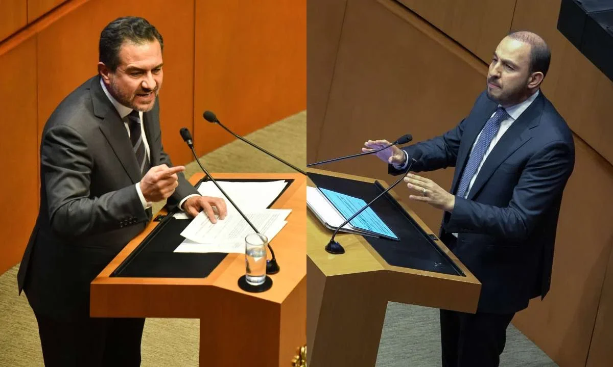 Durante la discusión de la prohibición de vapeadores, se enfrentan Yunes Márquez y Marko Cortés.