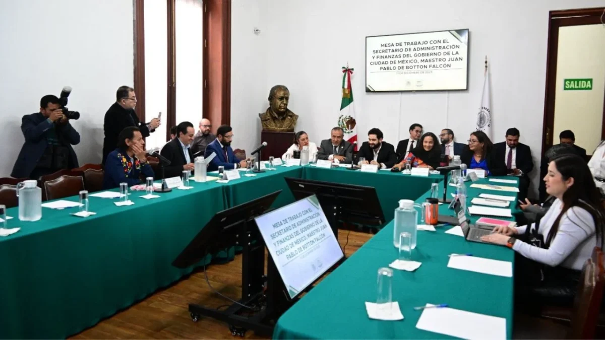 El secretario de Administración y Finanzas local compareció ante el Congreso CDMX para la discusión y análisis del Paquete Económico 2026.