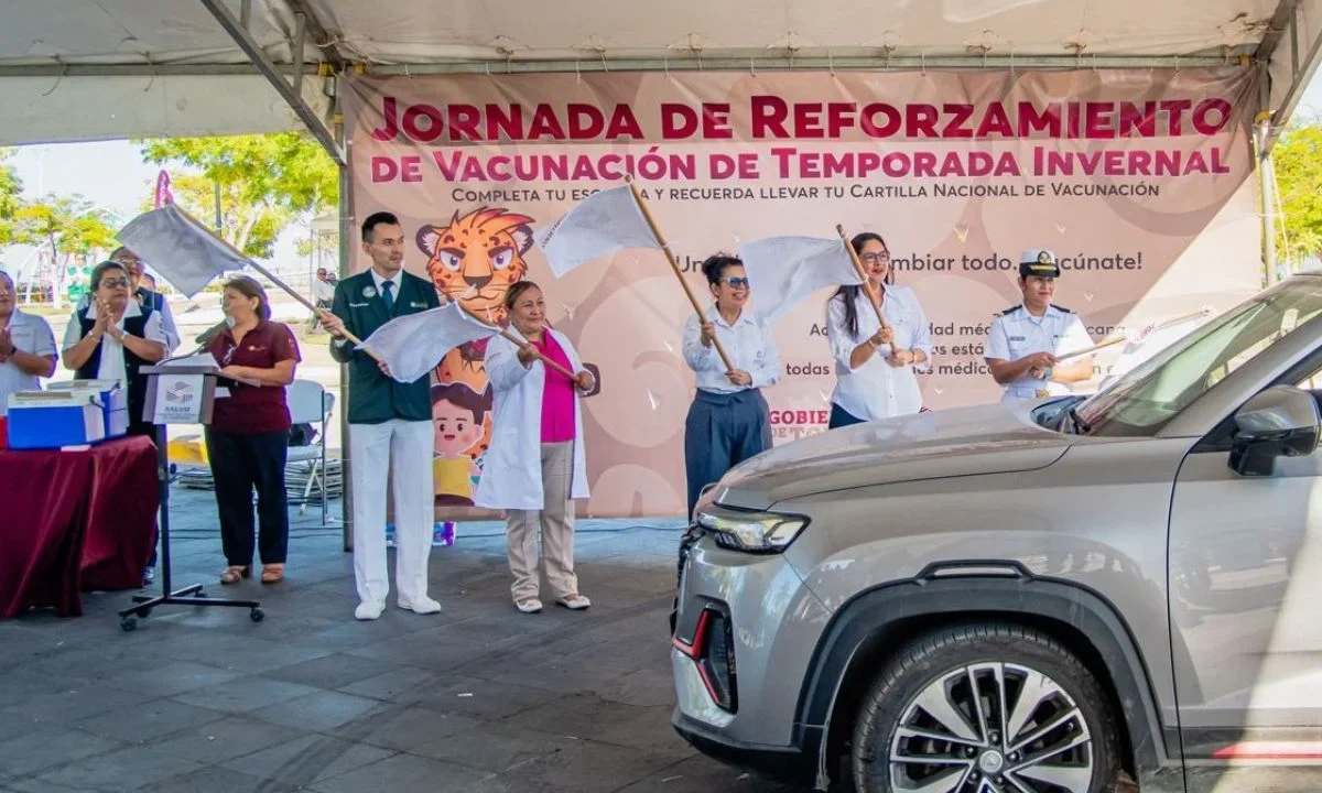 En el 'Vacunatón' participó personal de la SSA, IMSS, ISSSTE, IMSS-Bienestar y PEMEX de los municipios de Campeche y Carmen.