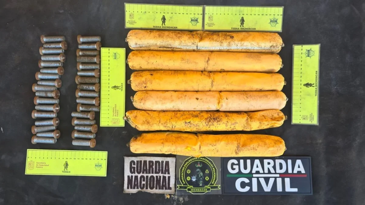 Además de la desactivación de artefactos explosivos, detuvieron a 54 personas y aseguraron 8 armas de fuego, informó la SSP de Michoacán.