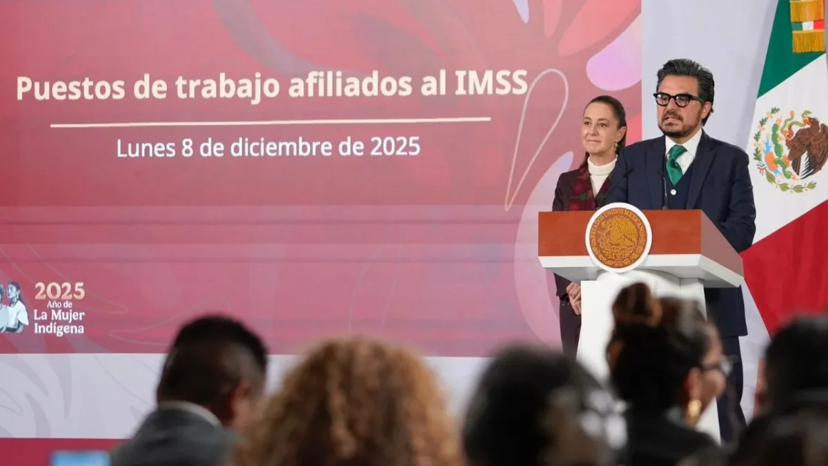 El IMSS reportó en La Mañanera que se alcanzó un récord de empleo formal con 22 millones 837 mil 768 puestos afiliados en México.
