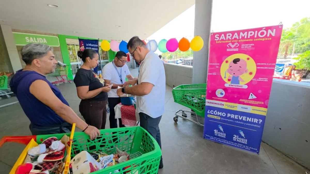 Intensifican vacunación en Chiapas ante repunte en casos de Sarampión