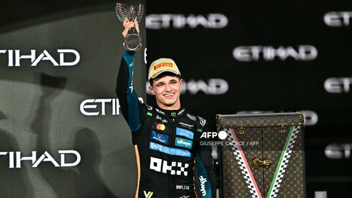 La Fórmula 1 vio coronar a Lando Norris de McLaren como el campeón de la temporada 2025, arrancándole el título a Max Verstappen.