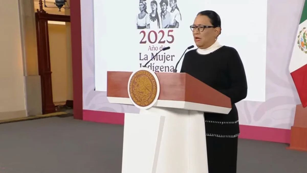 Mañanera del Pueblo, a cargo de Rosa Icela Rodríguez, titular de la Secretaría de Gobernación (Segob)