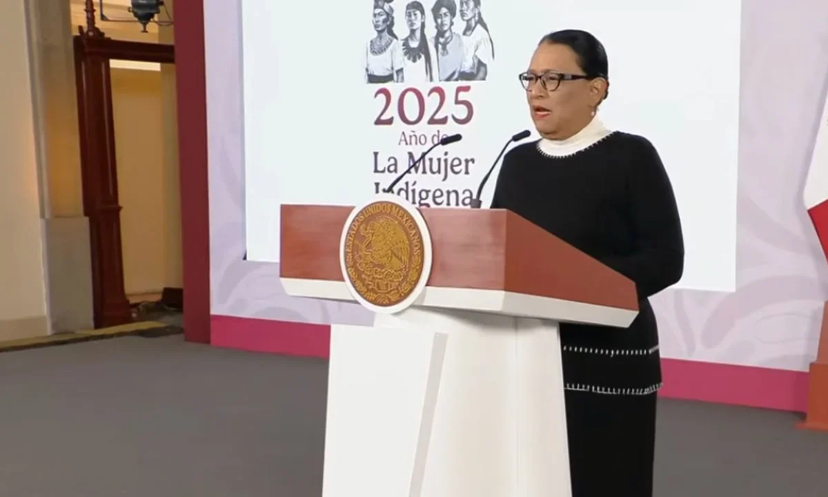 Mañanera del Pueblo, a cargo de Rosa Icela Rodríguez, titular de la Secretaría de Gobernación (Segob)