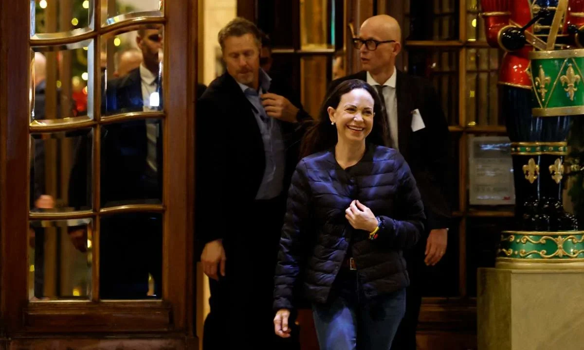 La opositora venezolana, María Corina Machado, irrumpe en Oslo y escala tensión política con Nicolás Maduro.