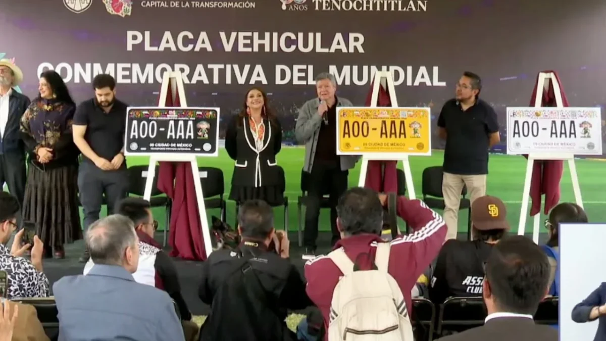La placa vehícular conmemorativa del Mundial 2026 tendrá un costo de mil 500 pesos y será una edición limitada de 60 mil unidades.