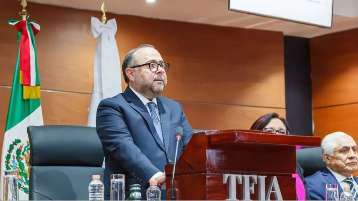 El Magistrado Presidente del TFJA, Guillermo Vals Esponda, presentó su Tercer Informe de Actividades.