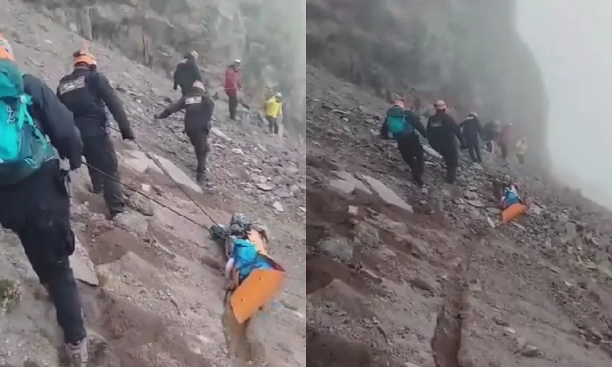 Cuerpos de emergencia recuperaron el cuerpo de un alpinista que cayó 200 metros en su ascenso al volcán Iztaccíhuatl.