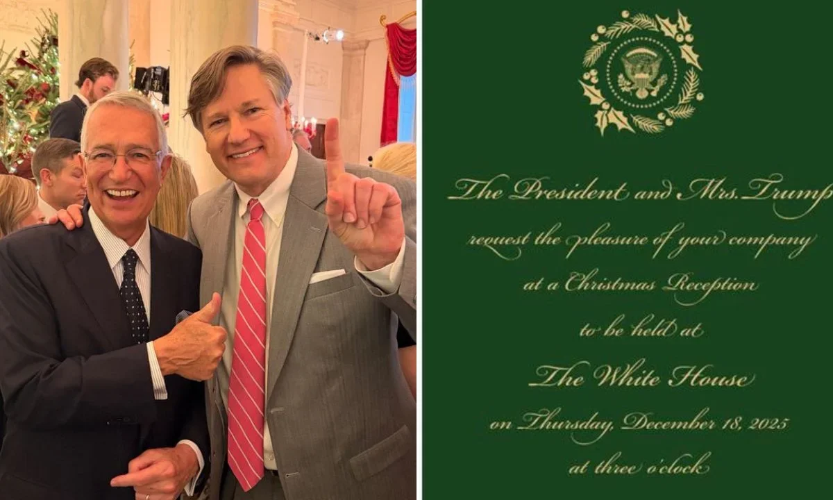 El empresario Ricardo Salinas Pliego presumió en redes sociales que Donald Trump lo invitó a la cena de Navidad y más actividades.