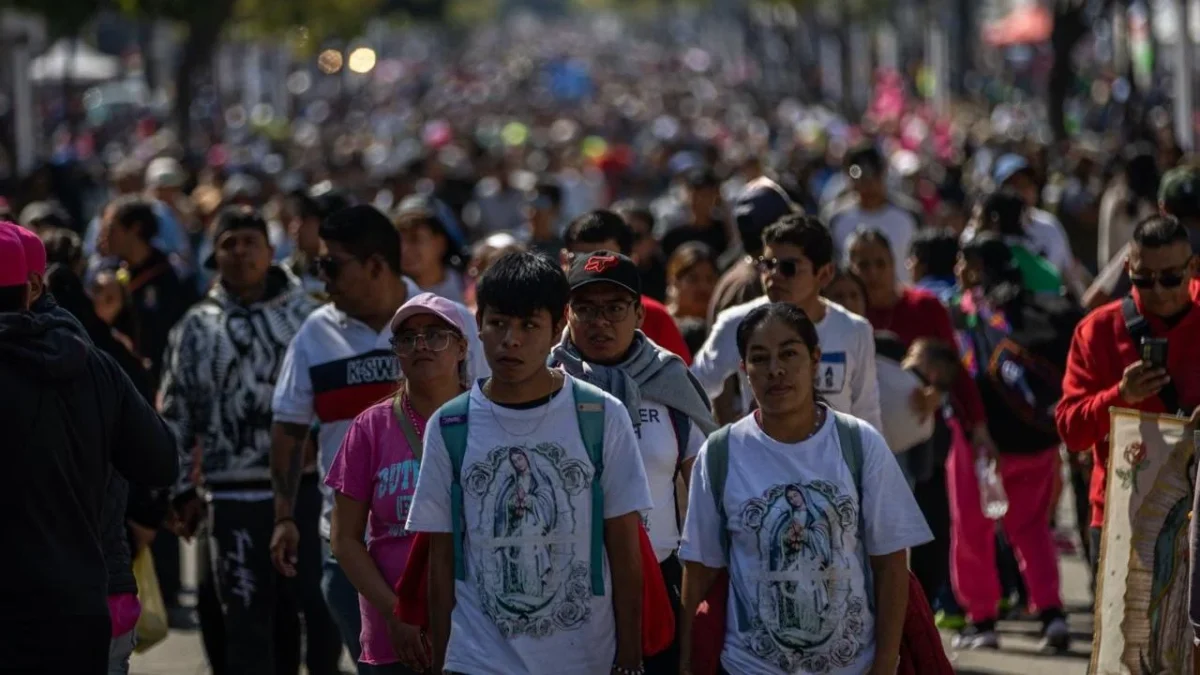 Llegan 4.5 millones de peregrinos a la Basílica de Guadalupe, el alcalde Janecarlo Lozano aseguró que hay una afluencia mayor.