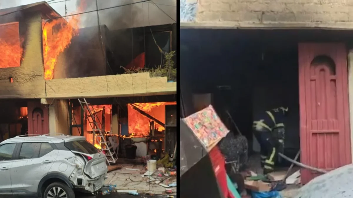 Durante la mañana de este sábado se registró un incendio en la colonia Tenorio, de la alcaldía Iztapalapa.