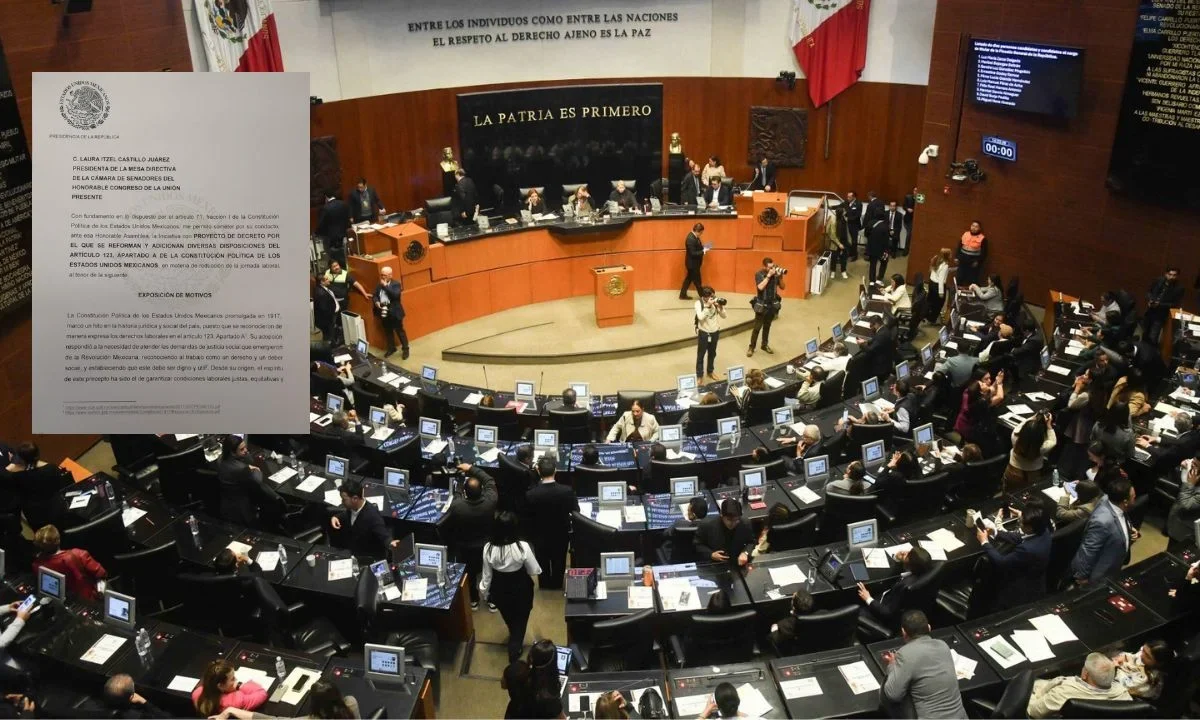 El Senado de la República recibió la iniciativa de la Presidenta sobre la reducción de jornada laboral de 40 horas.