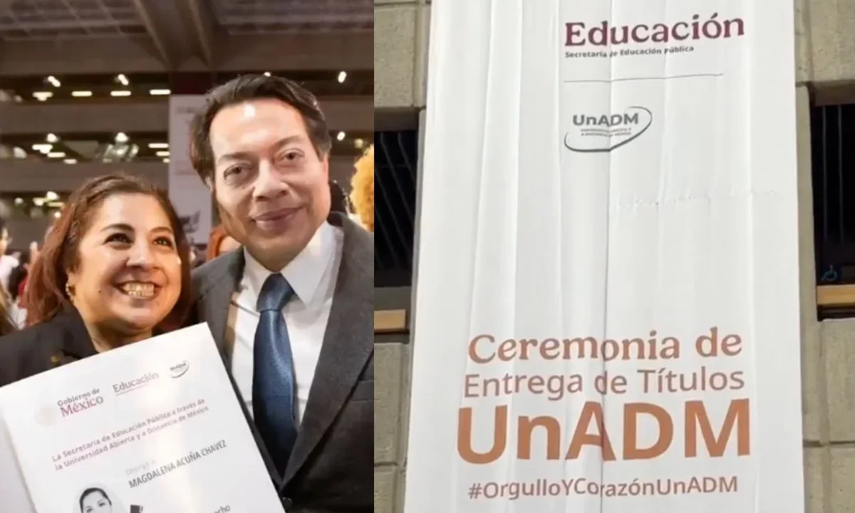 El titular de la SEP, Mario Delgado, tomó protesta a 911 egresadas y egresados de la Universidad Abierta y a Distancia de México.