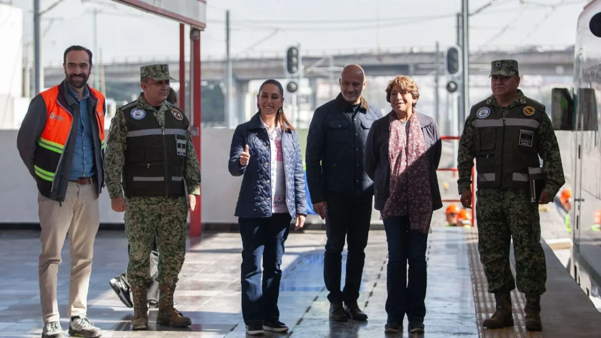 Sheinbaum realiza recorrido del Tren Suburbano al AIFA