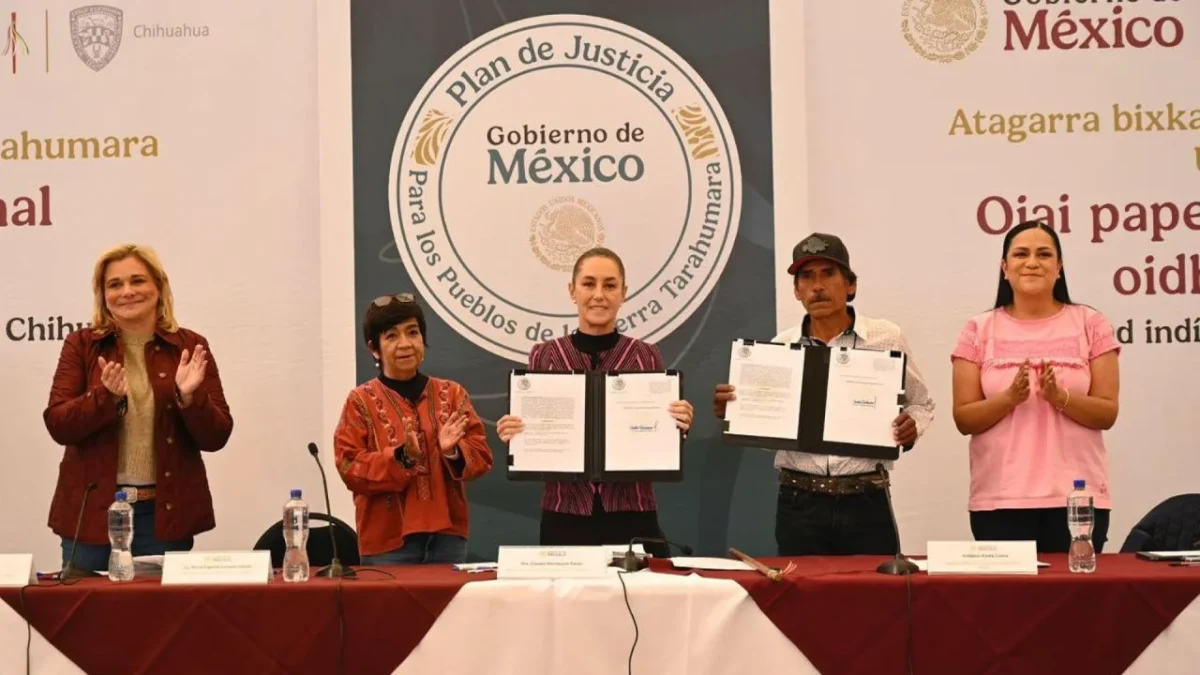 La entrega de las 3 mil hectáreas al Pueblo Ódami forma parte del Plan de Justicia de los Pueblos de la Sierra Tarahumara.