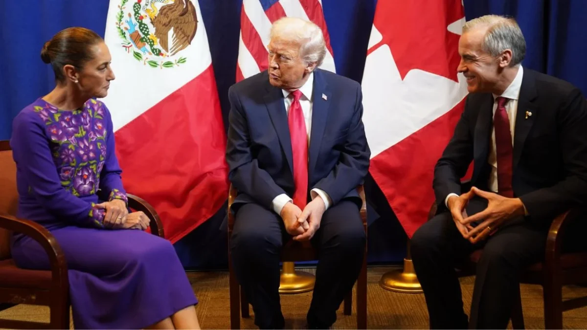 La presidenta de México, Claudia Sheinbaum, habló sobre su primer encuentro con los mandatarios de Estados Unidos y Canadá, Donald Trump y Mark Carney.