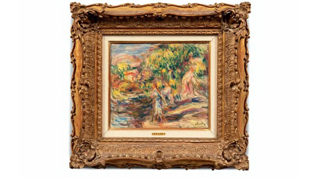 Una pintura de Renoir saqueada de un comerciante de arte judío durante la Segunda Guerra Mundial, antes de ser devuelta más tarde a sus herederos, se vende en una subasta en París por € 230.000