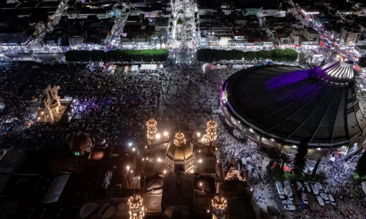 Hasta las 19:00 horas de este jueves se registró el arribo de 8 millones de peregrinos a los alrededores de la Basílica de Guadalupe.