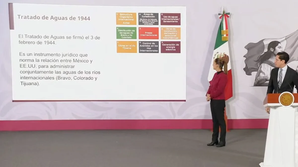 Roberto Velasco, jefe de Unidad para América del Norte de la SRE, aseguró que México sí está cumpliendo con el tratado de aguas con EU.