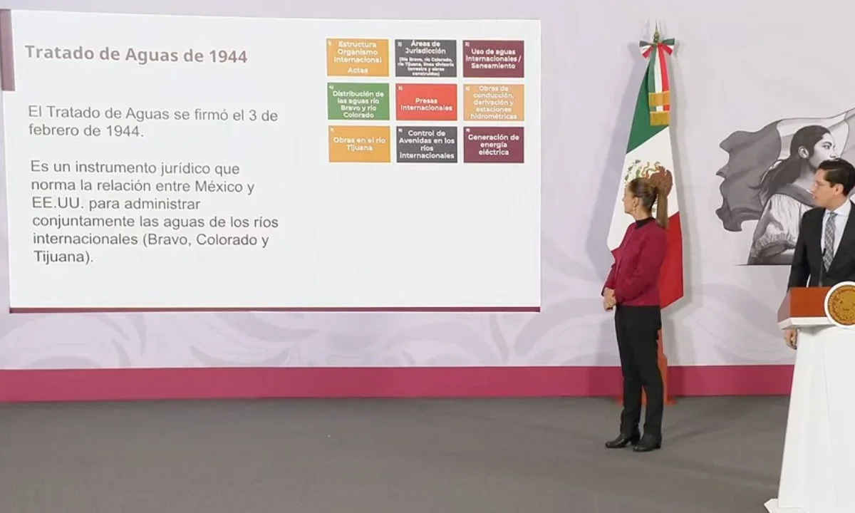 Roberto Velasco, jefe de Unidad para América del Norte de la SRE, aseguró que México sí está cumpliendo con el tratado de aguas con EU.