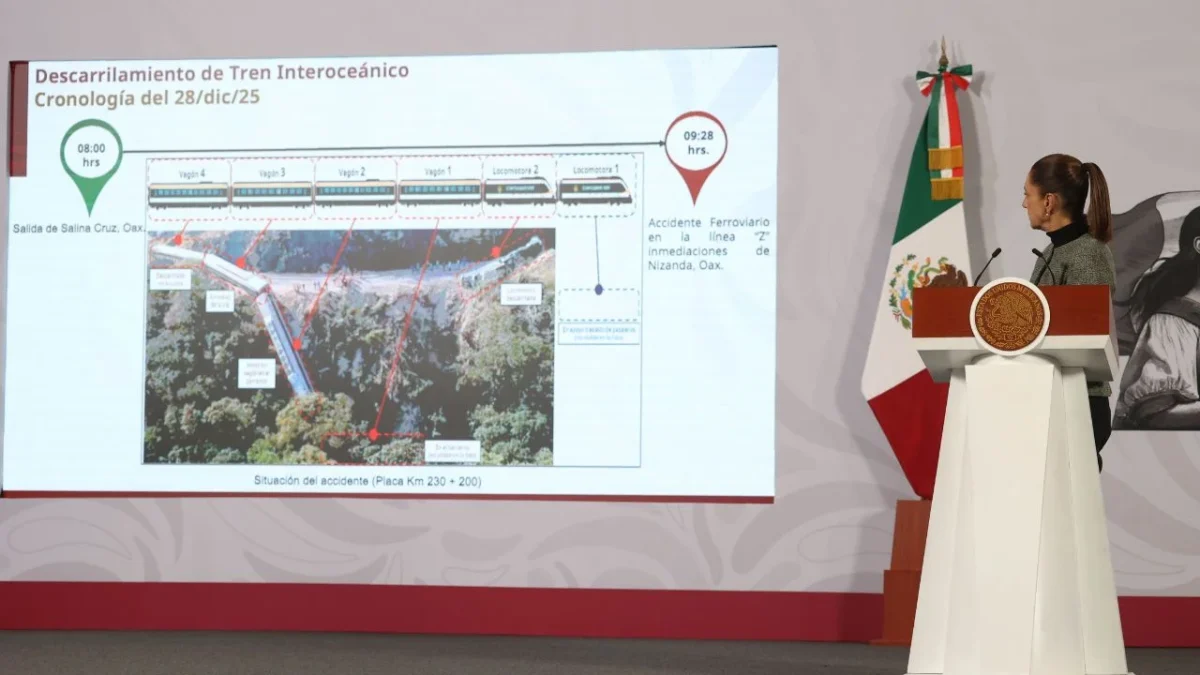 Vías del Tren Interoceánico se reportaron 'sin novedad' antes del descarrilamiento