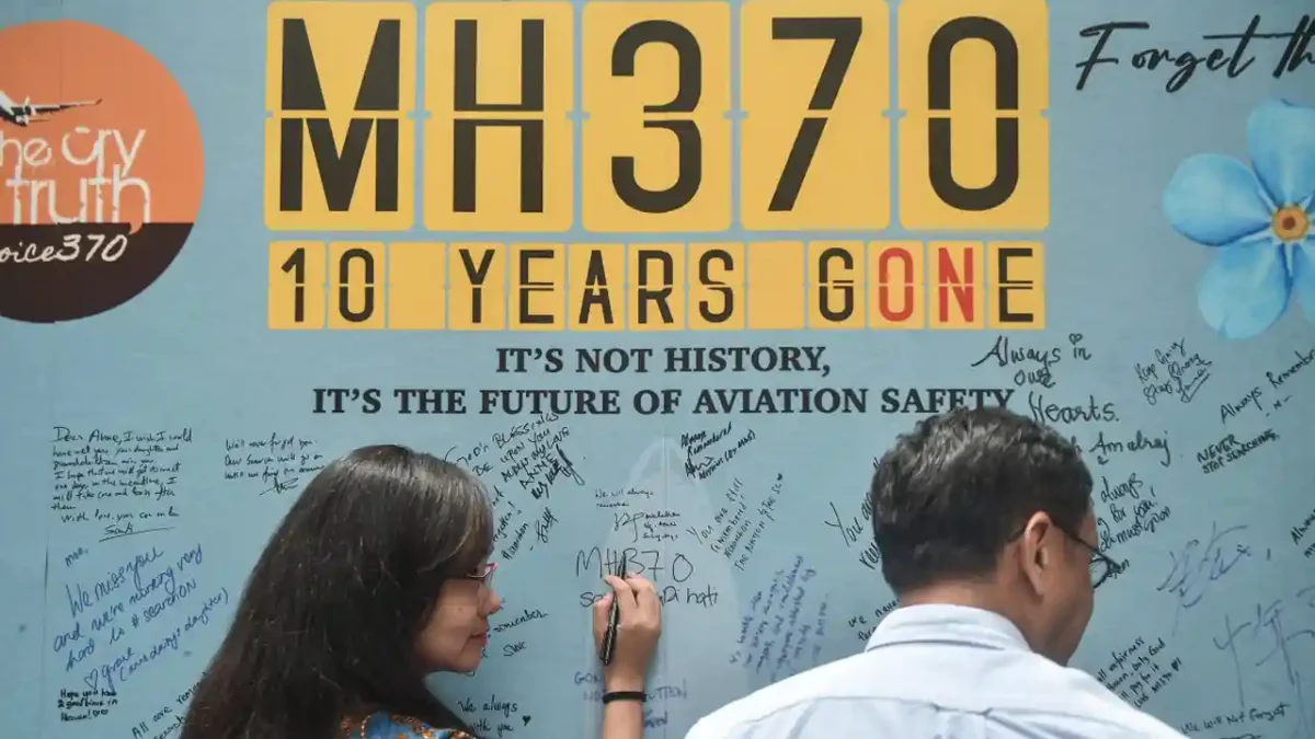 avión del vuelo MH370 de Malaysia Airlines