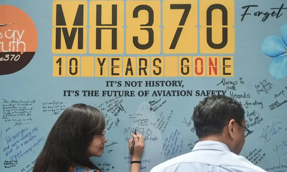 avión del vuelo MH370 de Malaysia Airlines