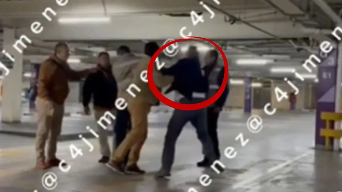 ¡Yo soy diputado de aquí!: Entre forcejeos, Ublester Santiago pelea con guardias en estacionamiento