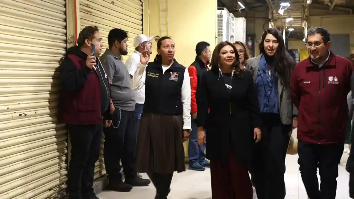 Clara Brugada en Mercado de Sonora