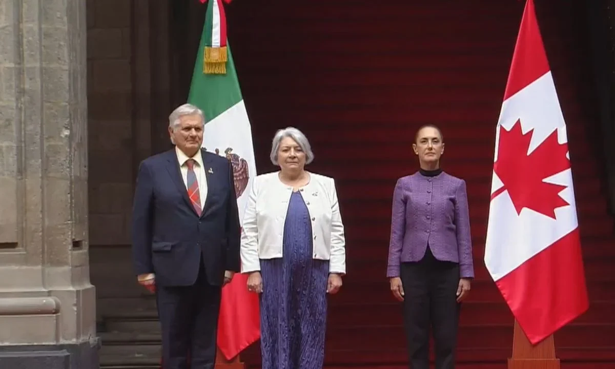 Sheinbaum recibe a Mary Simon, gobernadora general de Canadá