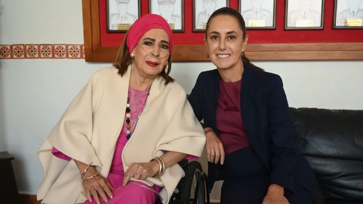Sheinbaum se reúne en Morelos con Elsa Aguirre, ícono del cine de oro mexicano
