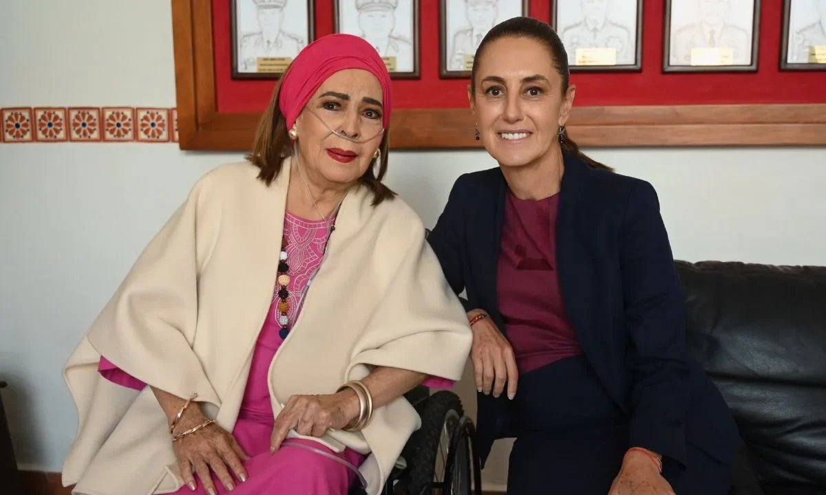 Sheinbaum se reúne en Morelos con Elsa Aguirre, ícono del cine de oro mexicano
