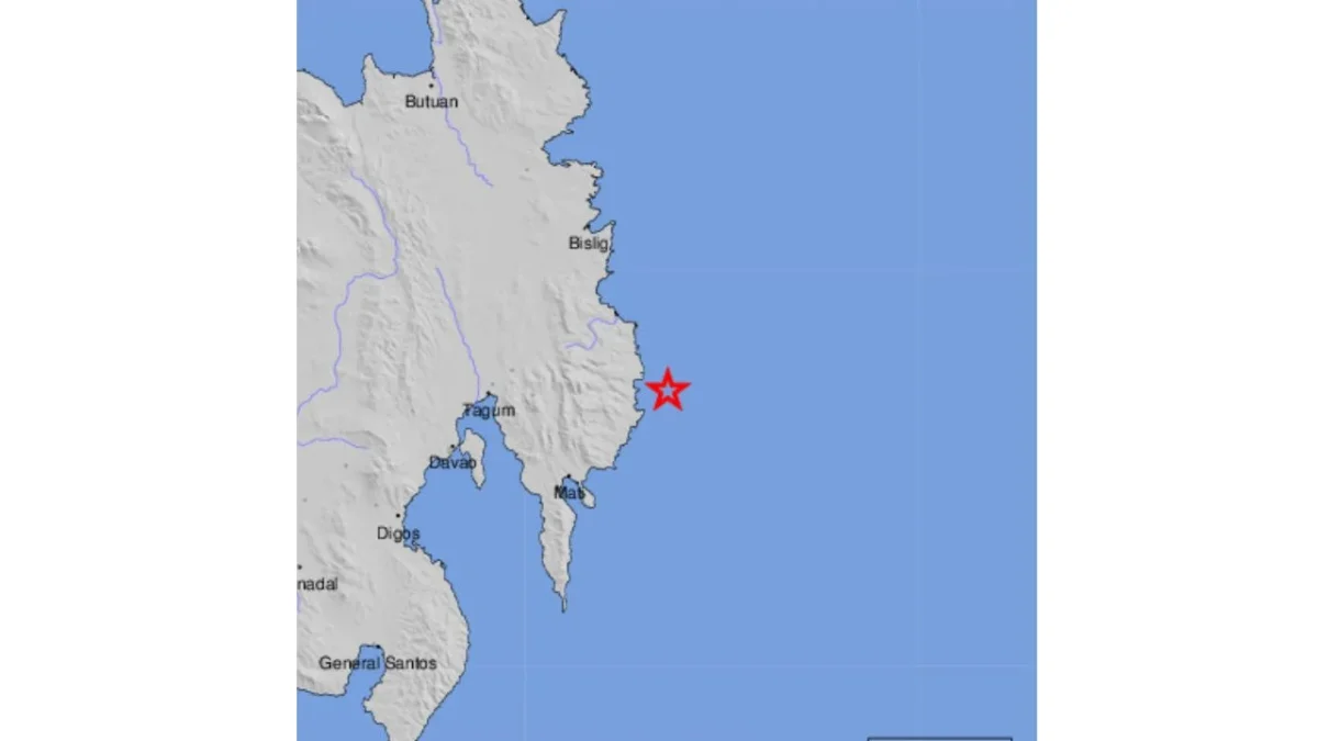 Un sismo de magnitud 6.4 sacudió la costa sur de Filipinas sin que se activara alerta de tsunami ni se reportaran daños inmediatos, de acuerdo con el USGS.
