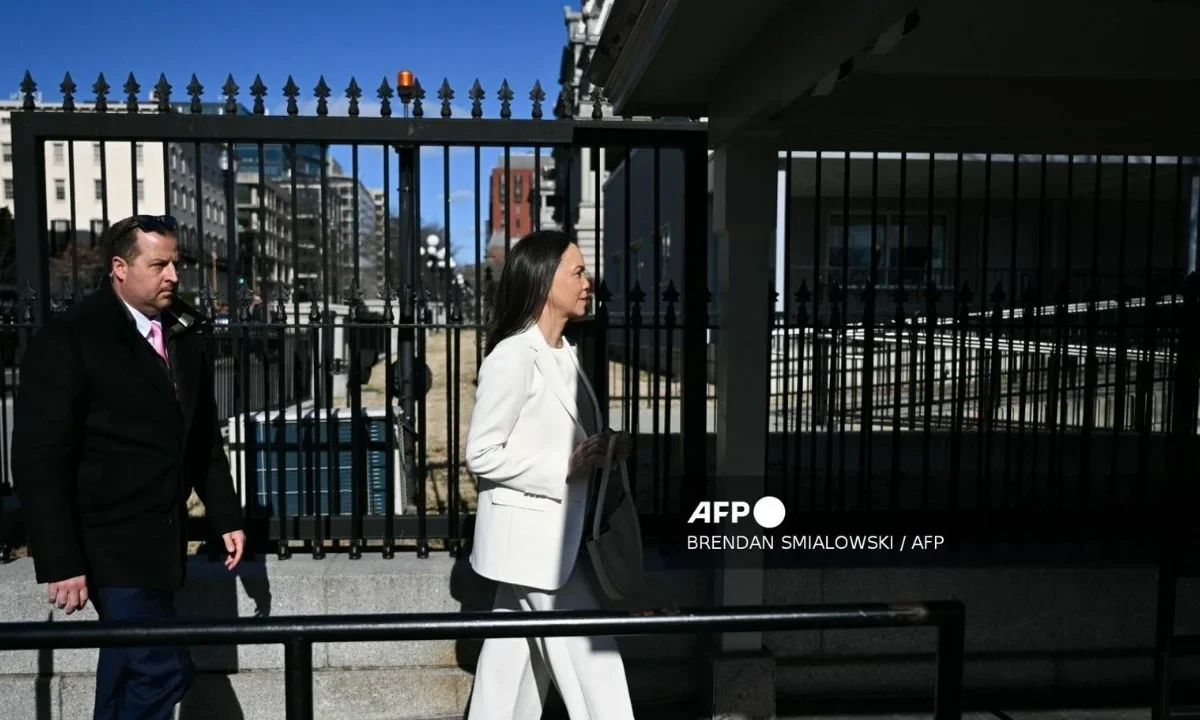 Trump recibe en privado a Corina Machado en la Casa Blanca