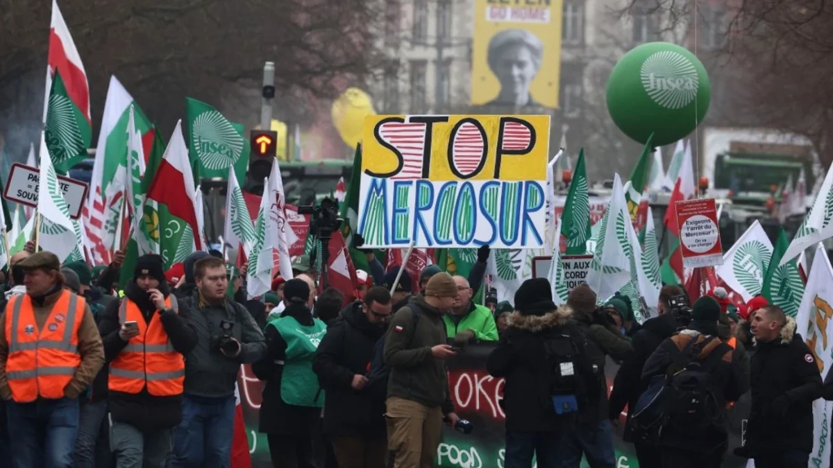 protestas por el acuerdo UE Mercosur