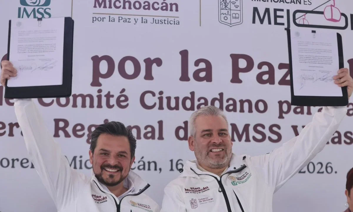 El nuevo hospital del IMSS es parte del Plan Michoacán por la Paz y la Justicia, con una inversión arriba de los 4 mil millones de pesos. 
