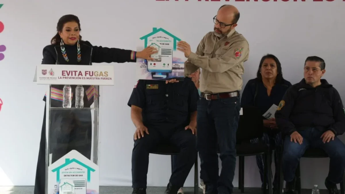 La Jefa de Gobierno, Clara Brugada, inició en Coyoacán el programa 'El detector que salva', para prevenir accidentes en viviendas por fugas de gas.
