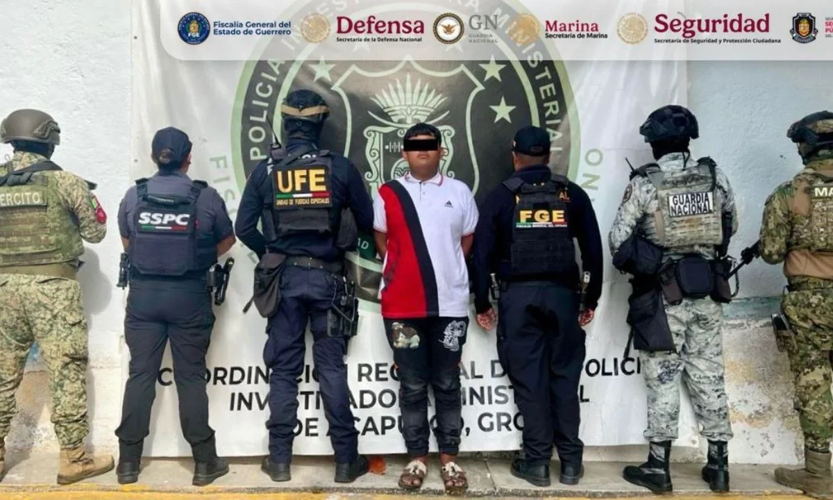 El Gabinete de Seguridad informó la detención de Jesús "N", integrante del grupo delictivo del Cártel Independiente de Acapulco (CIDA).