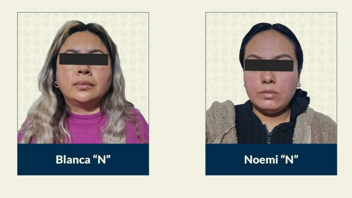 Autoridades de la CDMX detuvieron a dos mujeres ligadas al Cártel Nuevo Imperio.