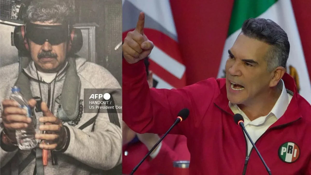 Alejandro Moreno celebró la caída de Nicolás Maduro y dijo que se trata de una lección para México.