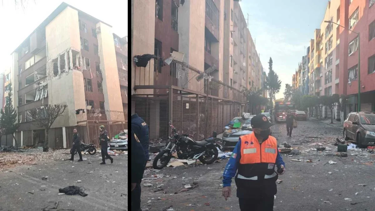 Cámaras del C5 CDMX captan el momento de la explosión en el departamento de Paseos de Taxqueña.