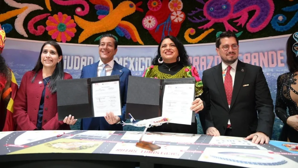 De cara al Mundial 2026, el Fondo Mixto de Promoción Turística de CDMX y Aeroméxico fortalecen alianza en promoción turística.