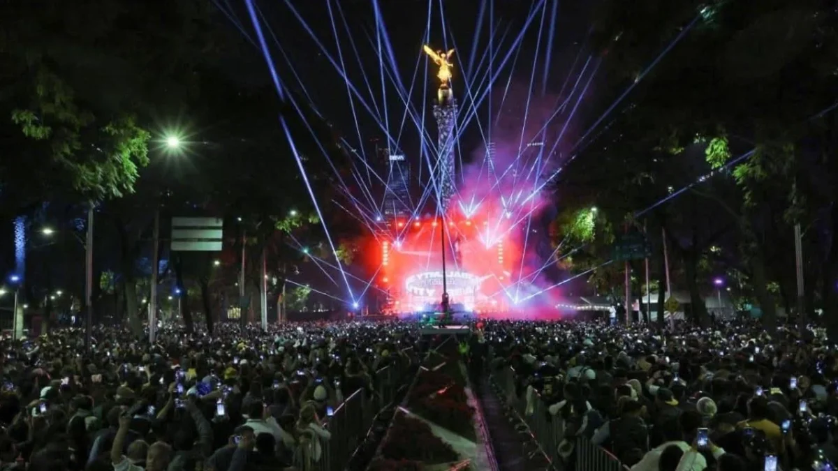 Reforma se convierte en escenario masivo para celebrar el Año Nuevo