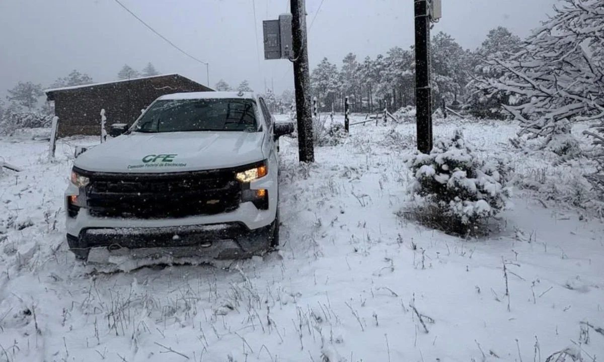 La CFE informó que el Grupo Directivo para la Atención de Emergencias mantiene sesión permanente durante el paso de la tormenta invernal.