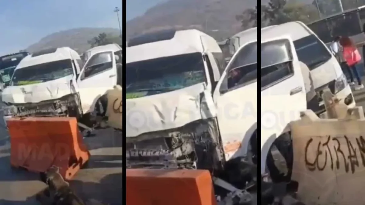 El choque de unidades de transporte público en la Cetram Indios Verdes dejó 14 lesionados.